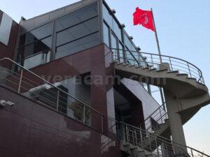 Açılır cam tavan sistemi uygulama, çelik profil konstrüksiyon üstü açılan cam tavan montajı, Veracam markası 2021 yılı